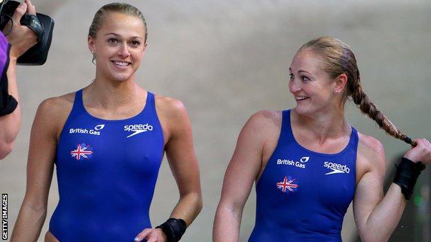 Gb Divers Sarah Barrow And Tonia Couch Want World Cup Medal Bbc Sport