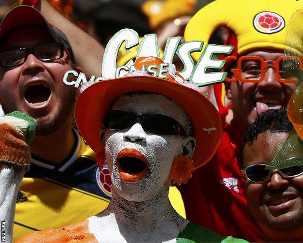 Fans at the 2014 World Cup