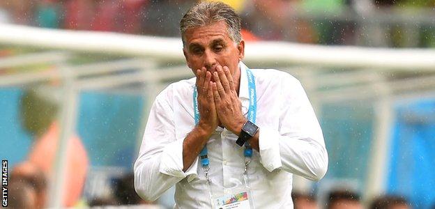 Iran coach Carlos Queiroz