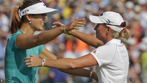 Stacy Lewis and Michelle Wie