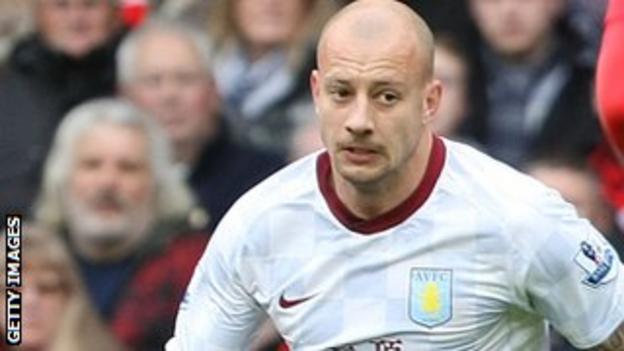 Aston Villa's Alan Hutton