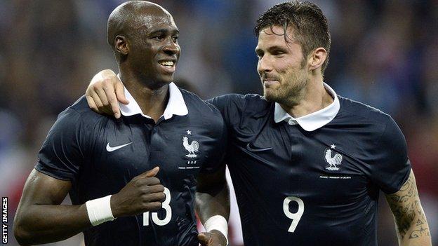 Eliaquim Mangala and Olivier Giroud