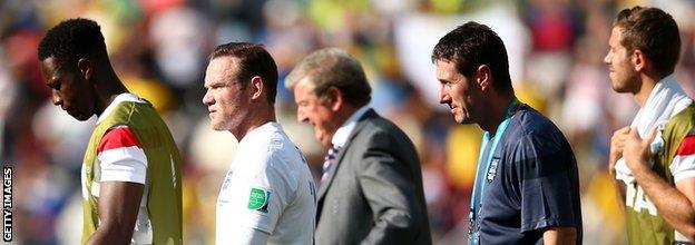 England's footballers exit the World Cup