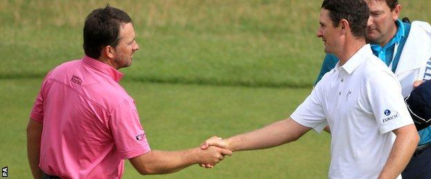 Graeme McDowell and Justin Rose