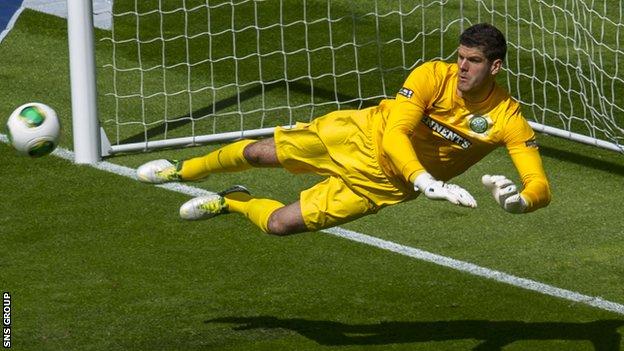 Fraser Forster has won three league titles with Celtic