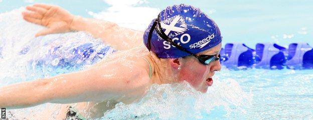 Hannah Miley won the 400m individual medley title at the Delhi Commonwealth Games in 2010