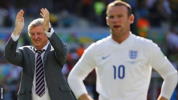 Roy Hodgson and Wayne Rooney