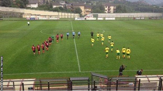 Norwich's friendly against Italian minnows