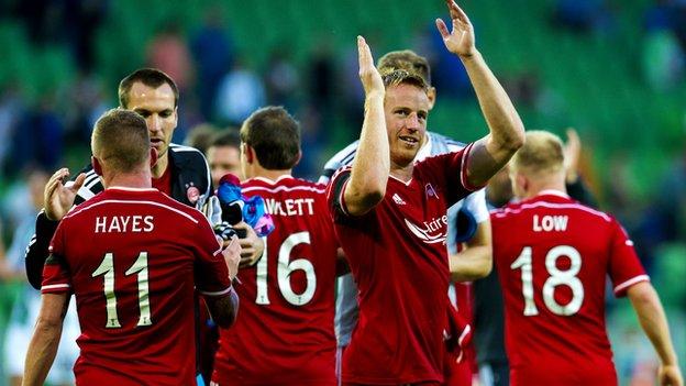 Aberdeen striker Adam Rooney