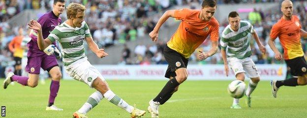 Celtic striker Teemu Pukki