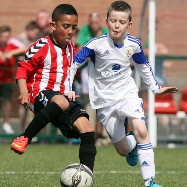 Foyle Cup youth football photos BBC Sport