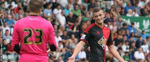 Swansea striker Rory Donnelly