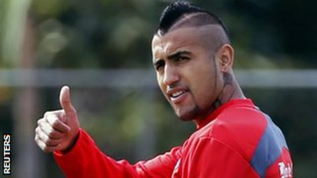 Juventus midfielder Arturo Vidal