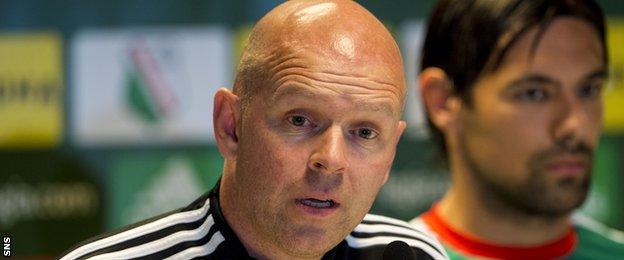 Legia Warsaw manager Henning Berg
