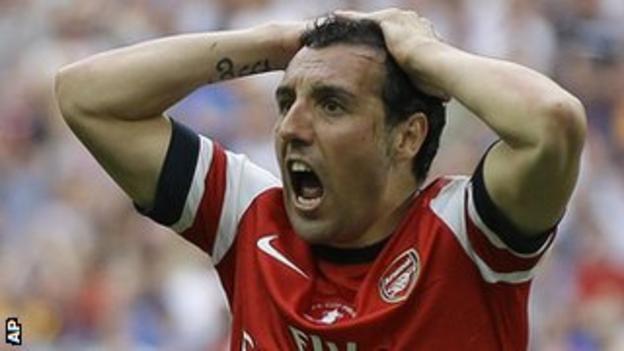 Arsenal midfielder Santi Cazorla