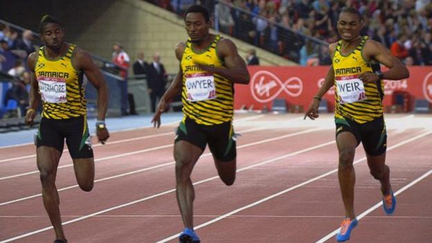 Glasgow 2014 Rasheed Dwyer Wins Mens The 200m As Jamaica Secure All