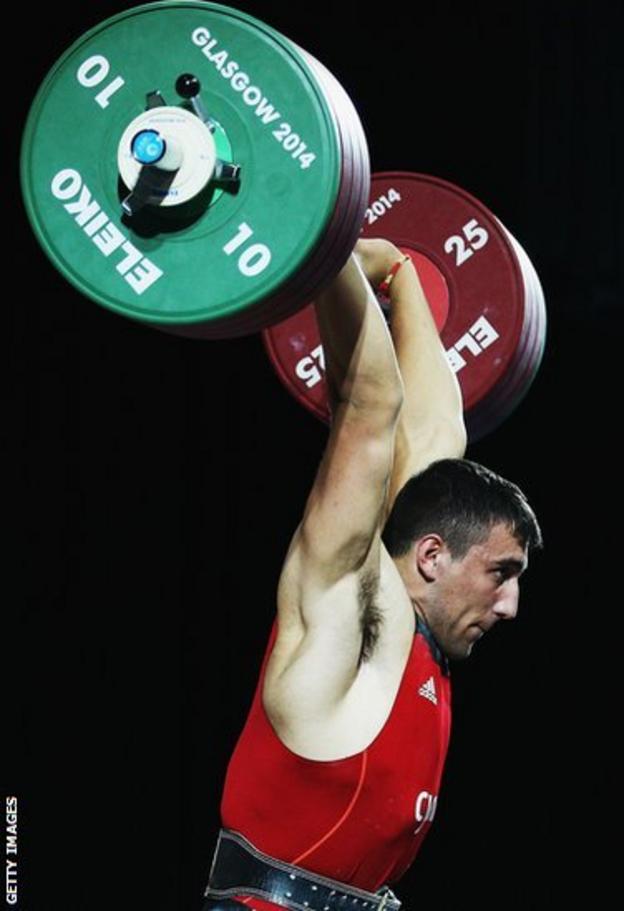 Weightlifter Darius Jokarzadeh missed out on a medal when he finished fourth in the +105kg class.
