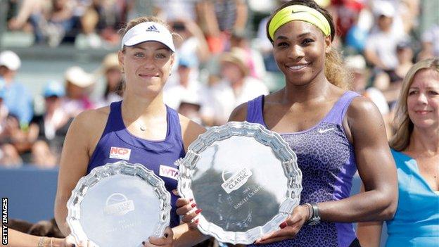 Serena Williams and Angelique Kerber