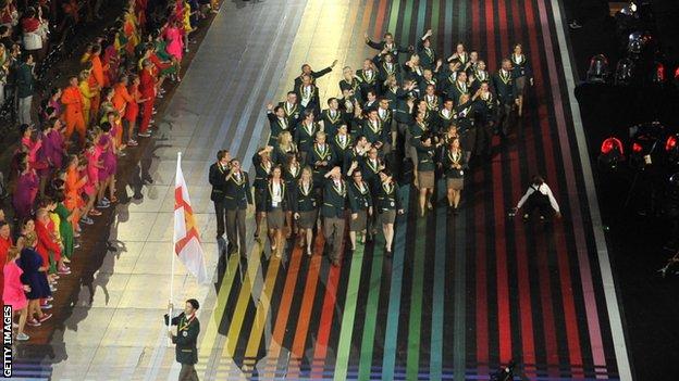 Guernsey at the Glasgow 2014 opening ceremony