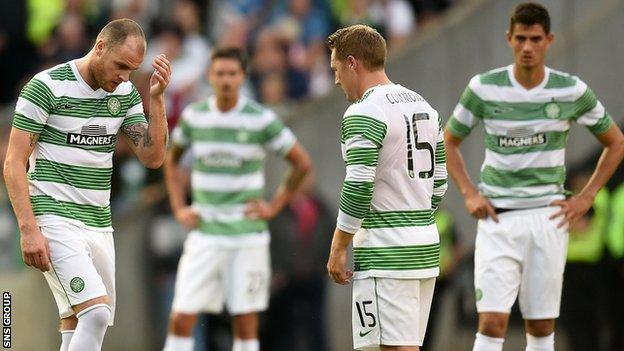 Celtic lost 2-0 at home to Legia Warsaw on Wendesday