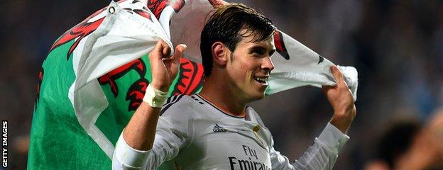 Bale celebrates Champions League win