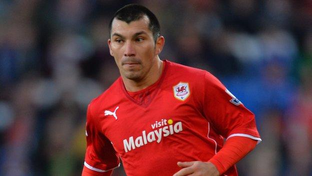 Gary Medel in action for Cardiff City