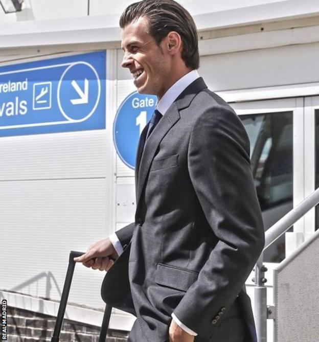 Gareth Bale back in his home city.