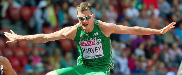 Hurdler Jason Harvey has been bothered by injury since just before the Commonwealth Games