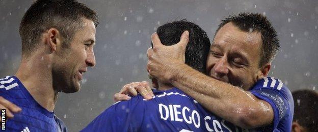 Diego Costa celebrates