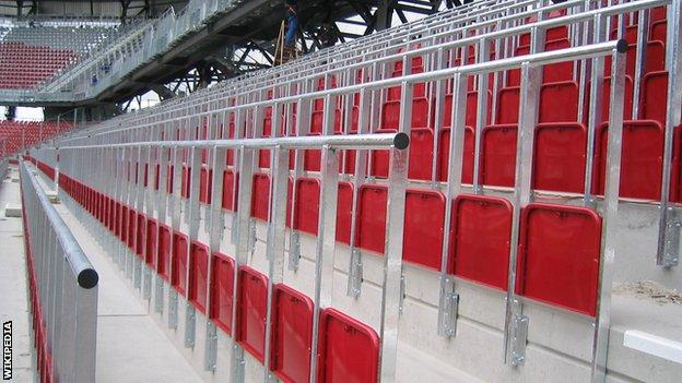 An example of rail-seating used in Austria