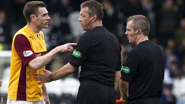 Premiership referee Iain Brines