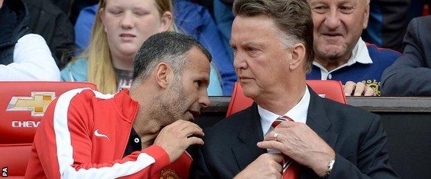 Louis van Gaal and Ryan Giggs