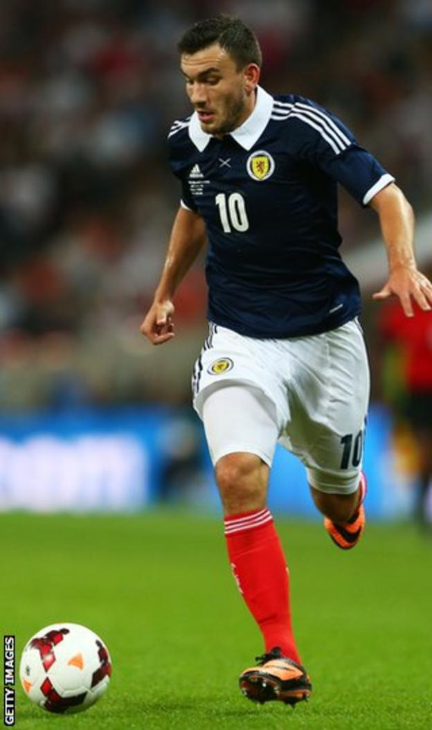 Scotland midfielder Robert Snodgrass