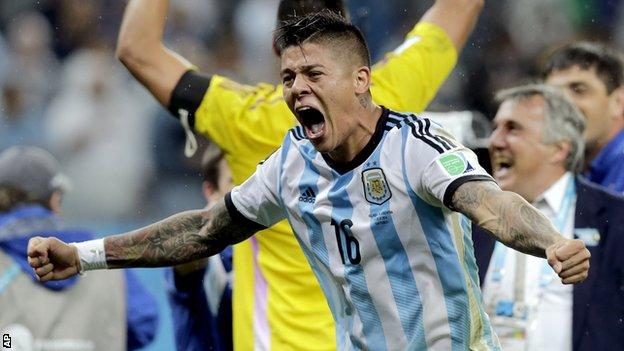Marcos Rojo has played 28 times for Argentina since making his debut three years ago