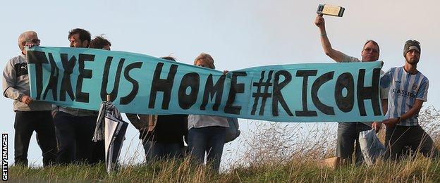 Coventry fans protest