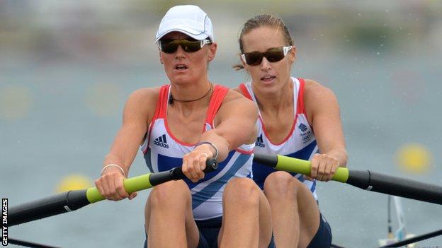 Heather Stanning and Helen Glover