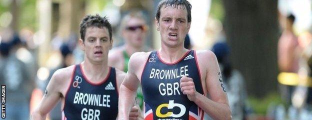 Brothers Jonathan and Alistair Brownlee