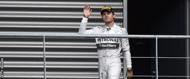 Rosberg was booed as he came out for the post-race presentations