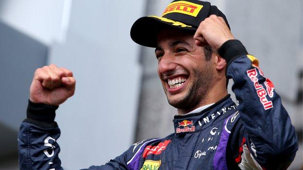 Daniel Ricciardo: Red Bull driver cools talk of title challenge - BBC Sport