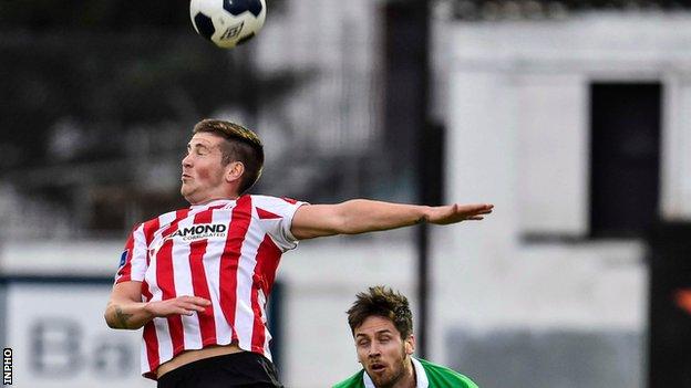 Patrick McEleney scored Derry City's opening goal in their league victory over Limerick