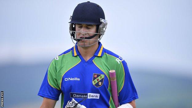 North West Warriors' David Rankin is bowled out cheaply by Northern Knights
