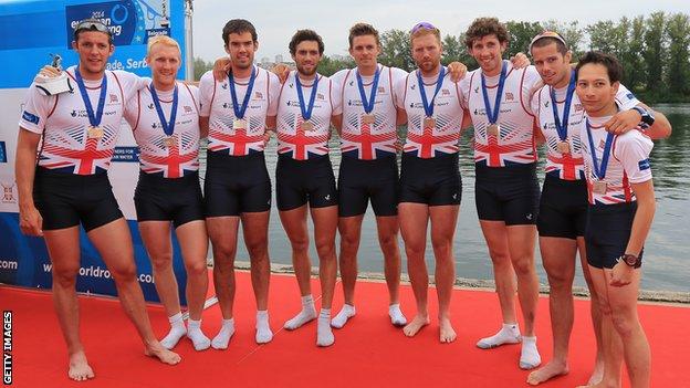 Great Britain's men's eight rowing team
