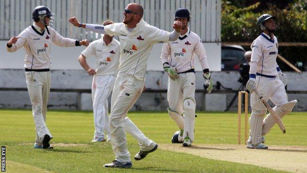 Knights bowler James Cameron-Dow completed a 10-wicket haul in the match