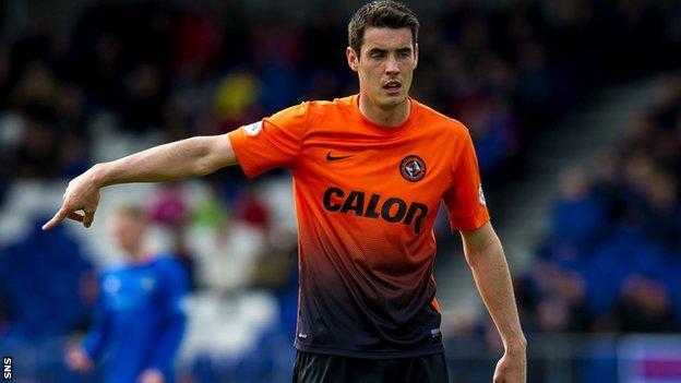 Brian Graham playing for Dundee United