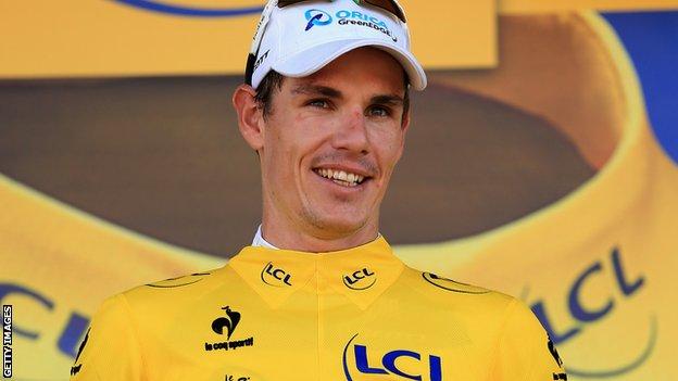 daryl impey yellow jersey