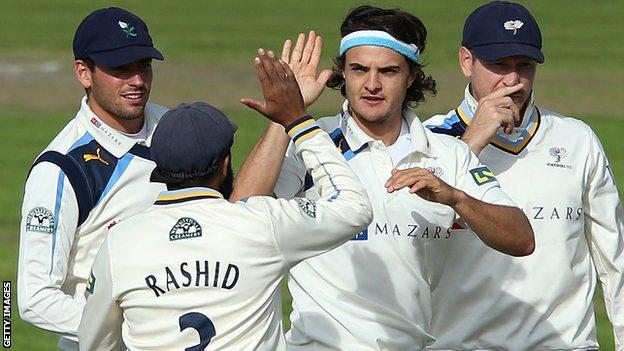 Jack Brooks took three wickets for Yorkshire