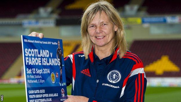 Scotland's women's coach Anna Signeul