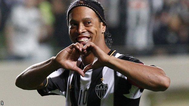 Brazilian footballer Ronaldinho