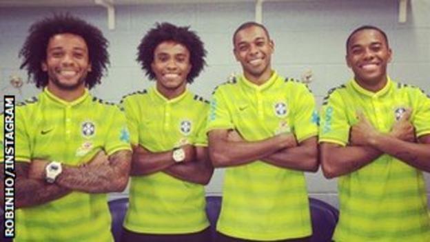 Marcelo, Willian, Fernandinho, Robinho