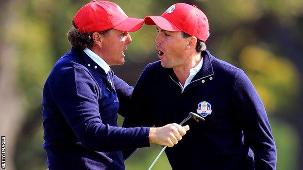 "Phil Mickelson, not having Tiger there, will be the undisputed number one captain/player in the team room."